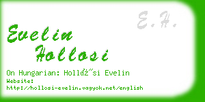 evelin hollosi business card